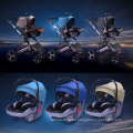 Stroller can sit and lie on the high view of the newborn two-way sleep basket bed